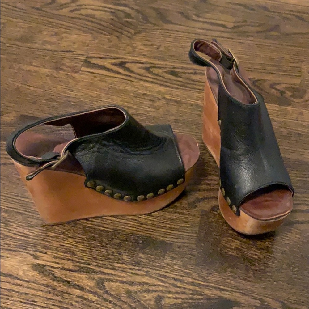 Jeffrey Campbell Leather Wedges with Studs